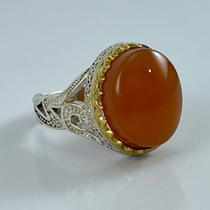 انگشتر نقره عقیق یمنی (AM.70)