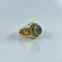 انگشتر نقره عقیق باباقوری خفن {کد:AM.68}