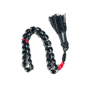 تسبیح یسر با عدسی و شیخک مرجان تراش دست ta39.1