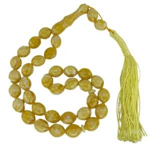 تسبیح پودر کهربا 33 دانه درشت