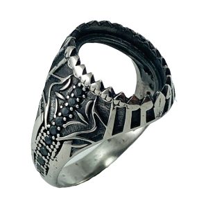 رکاب انگشتر مردانه نقره روسی (RN26)