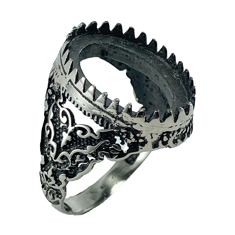 رکاب انگشتر مردانه نقره روسی (RN33)