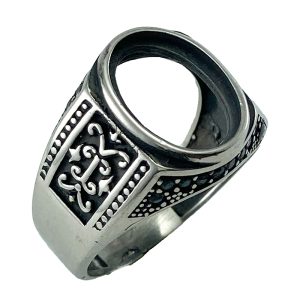 رکاب انگشتر مردانه نقره روسی (RN42)