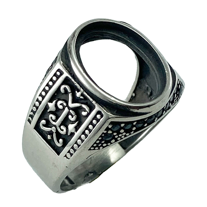 رکاب انگشتر مردانه نقره روسی (RN42)